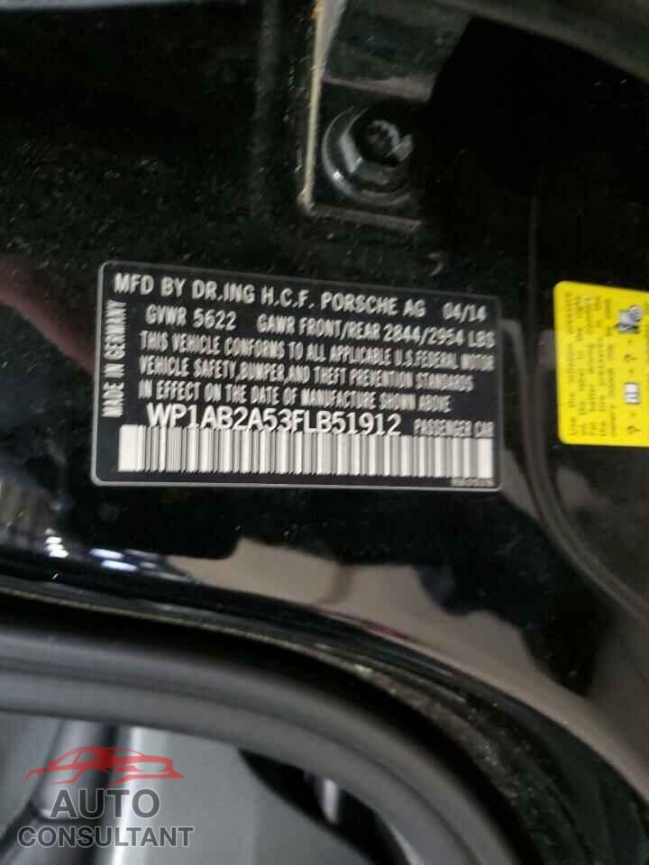 PORSCHE MACAN 2015 - WP1AB2A53FLB51912