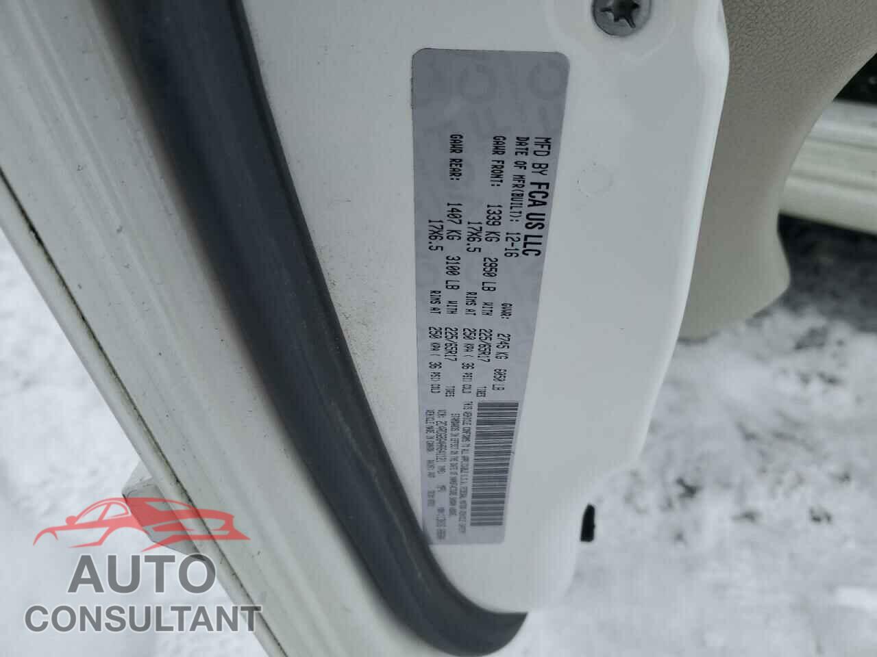 DODGE CARAVAN 2017 - 2C4RDGBG4HR641121