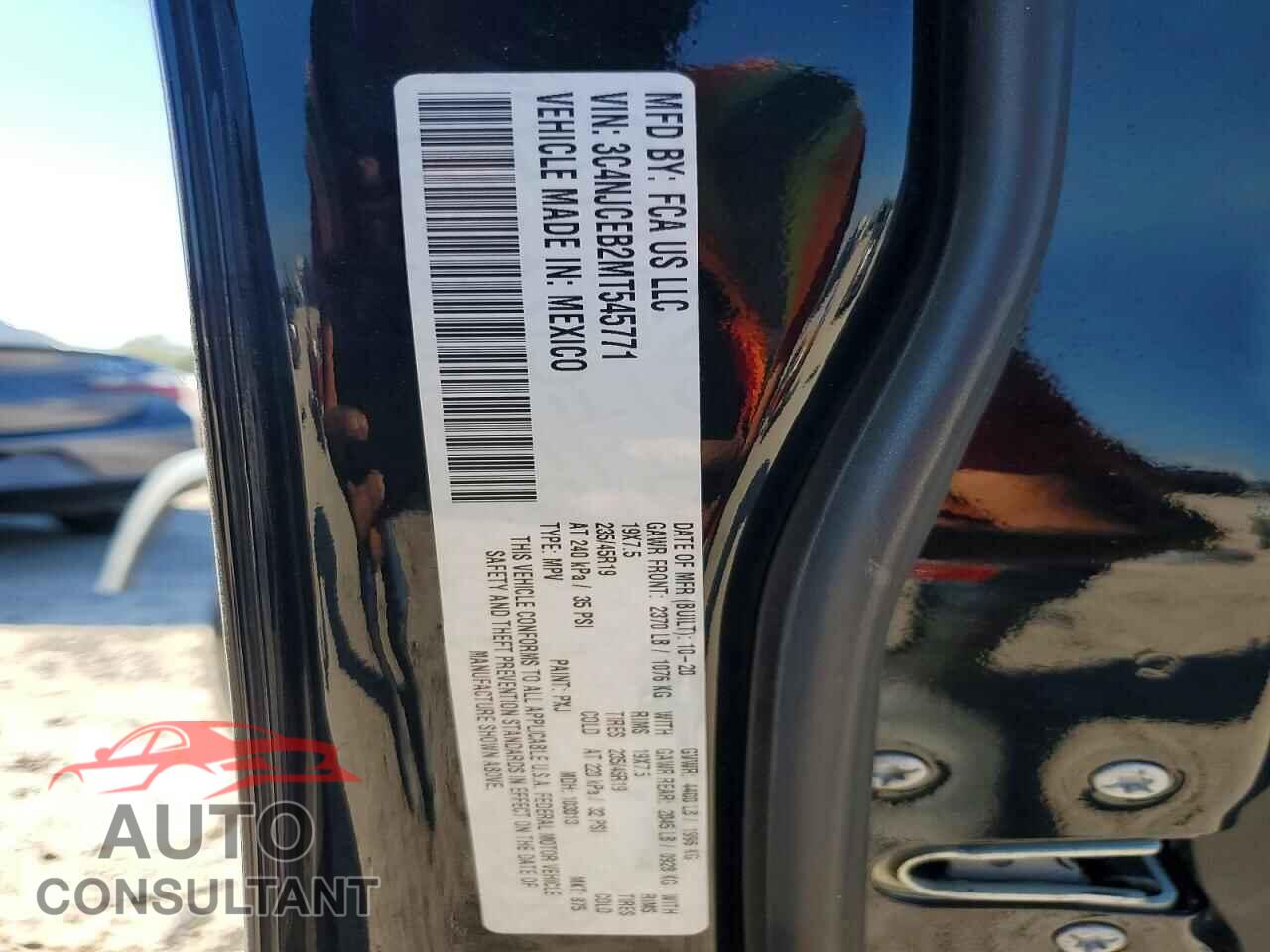 JEEP COMPASS 2021 - 3C4NJCEB2MT545771