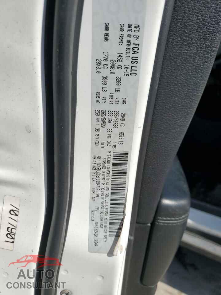 DODGE DURANGO 2015 - 1C4RDJDG5FC194718
