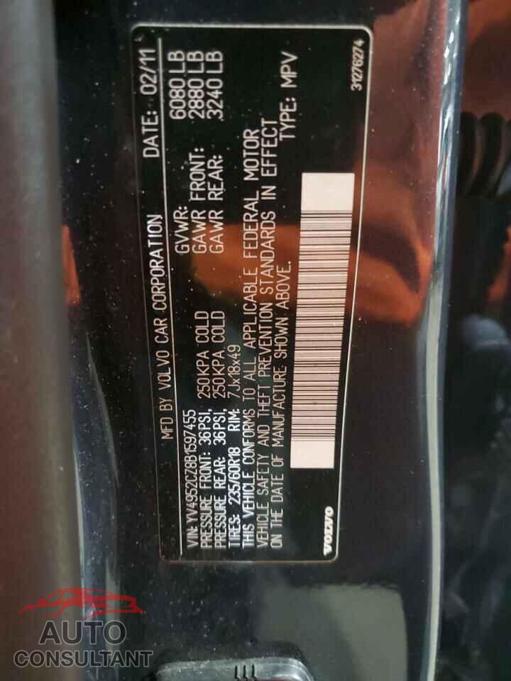 VOLVO XC90 2011 - YV4952CZ8B1597455