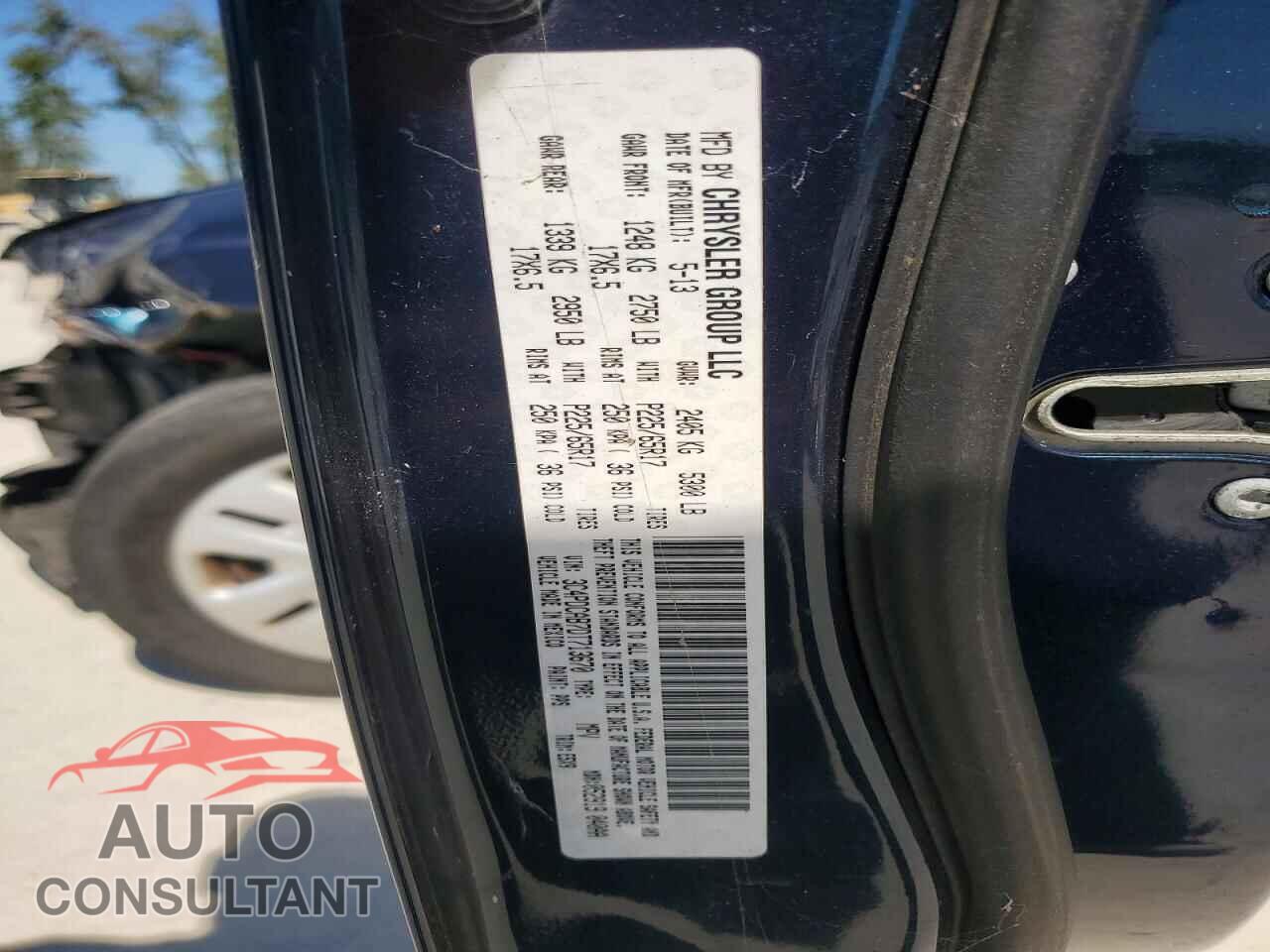DODGE JOURNEY 2013 - 3C4PDCAB7DT713670