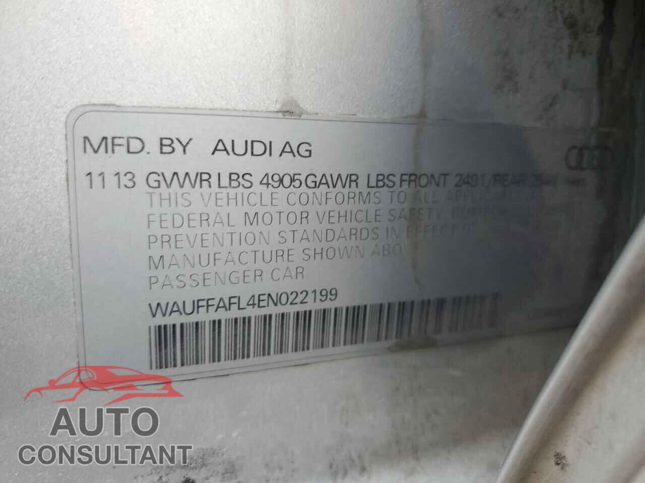 AUDI A4 2014 - WAUFFAFL4EN022199
