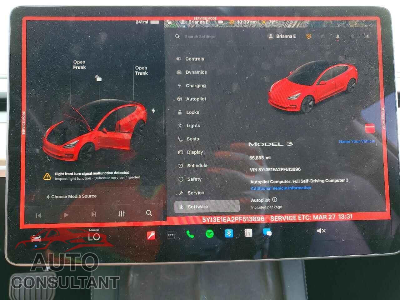 TESLA MODEL 3 2023 - 5YJ3E1EA2PF513896