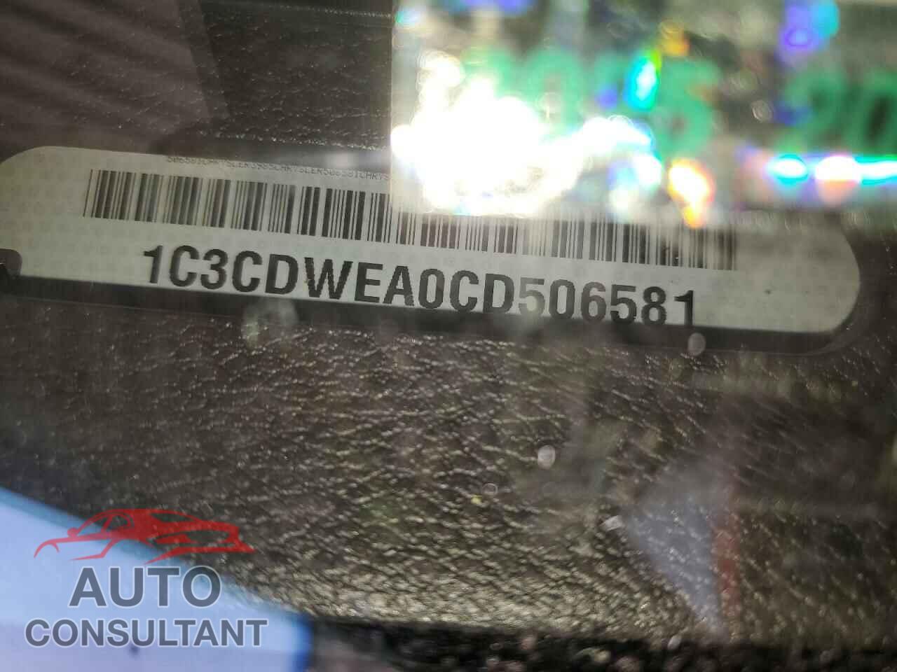 DODGE CALIBER 2012 - 1C3CDWEA0CD506581