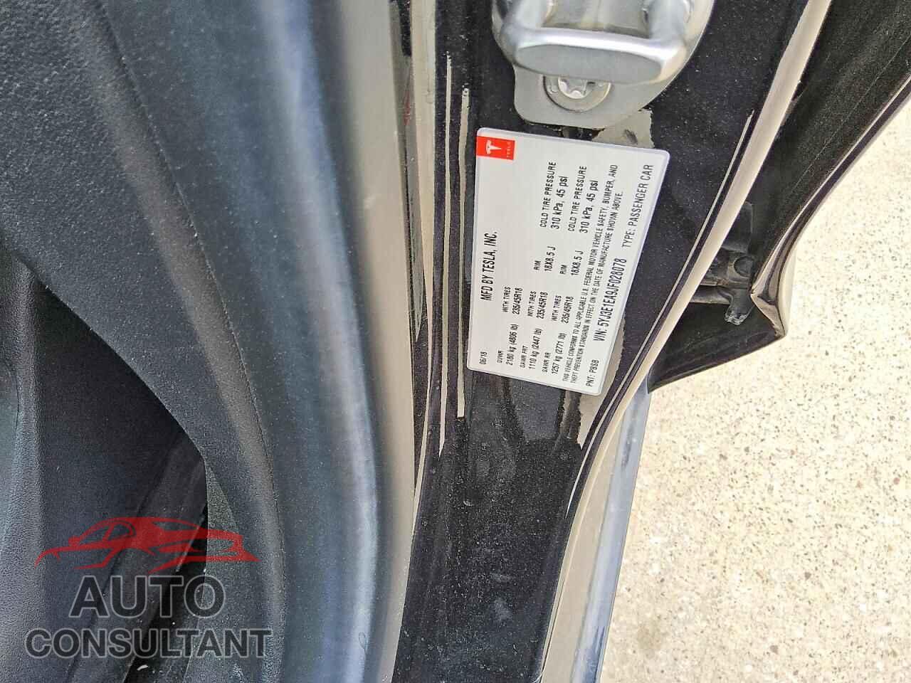 TESLA MODEL 3 2018 - 5YJ3E1EA9JF028078