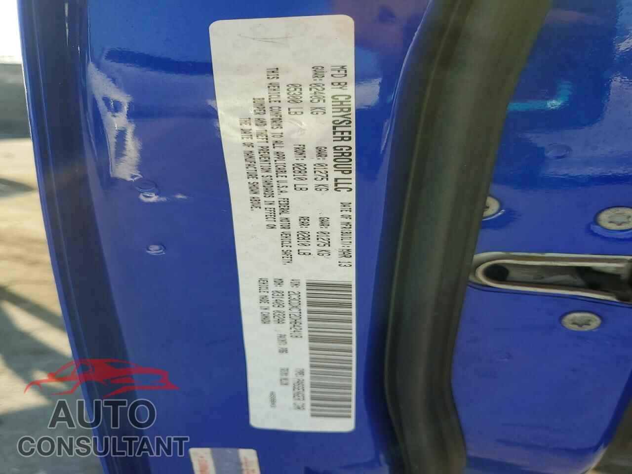 DODGE CHARGER 2013 - 2C3CDXCT2DH642418