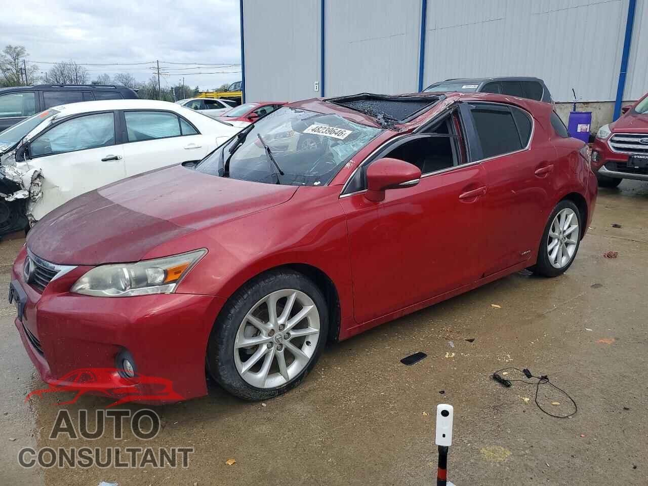 LEXUS CT 200 2012 - JTHKD5BH7C2076819