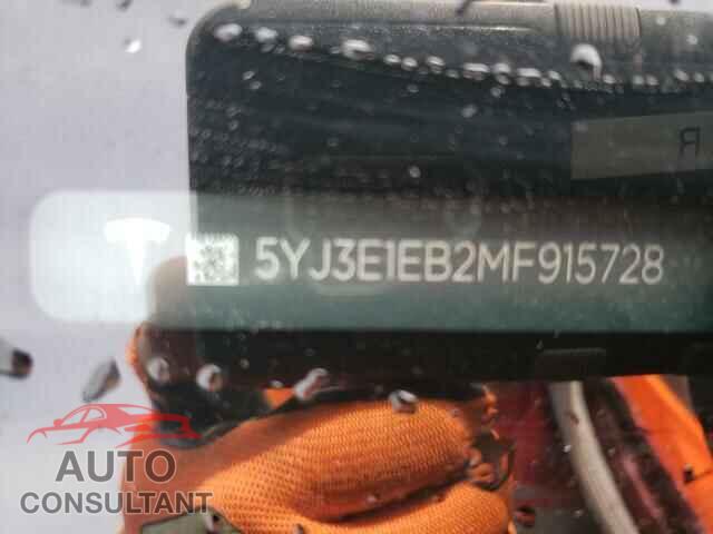 TESLA MODEL 3 2021 - 5YJ3E1EB2MF915728
