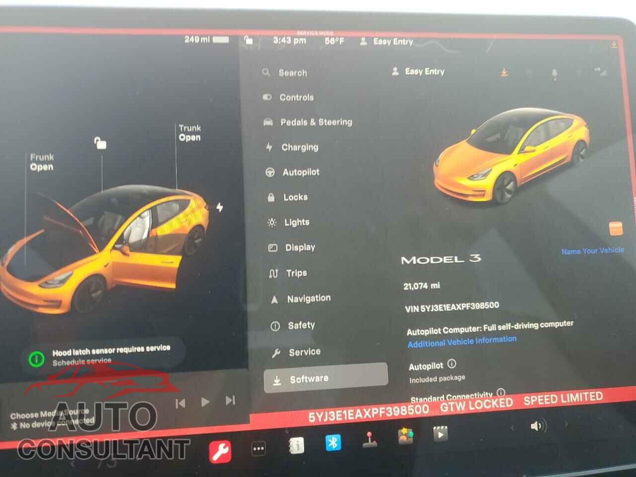 TESLA MODEL 3 2023 - 5YJ3E1EAXPF398500