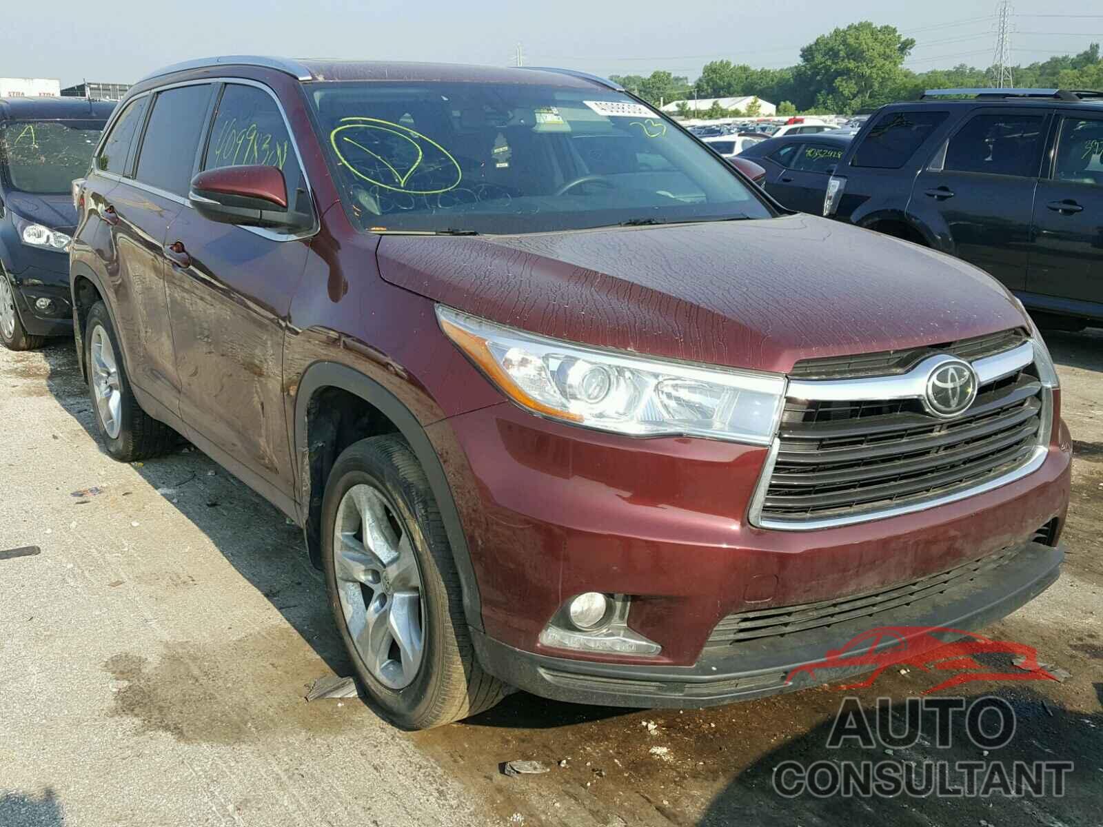 TOYOTA HIGHLANDER 2015 - 5TDDKRFH8FS094034