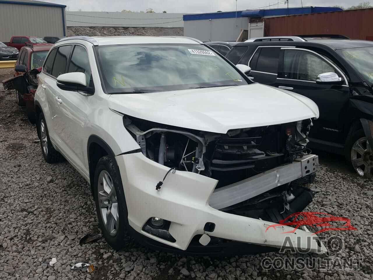 TOYOTA HIGHLANDER 2016 - 5TDDKRFHXGS348957