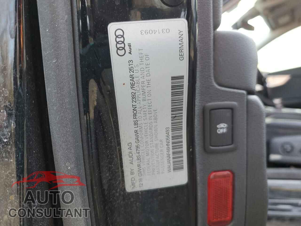 AUDI A4 2017 - WAUANAF46HN056493