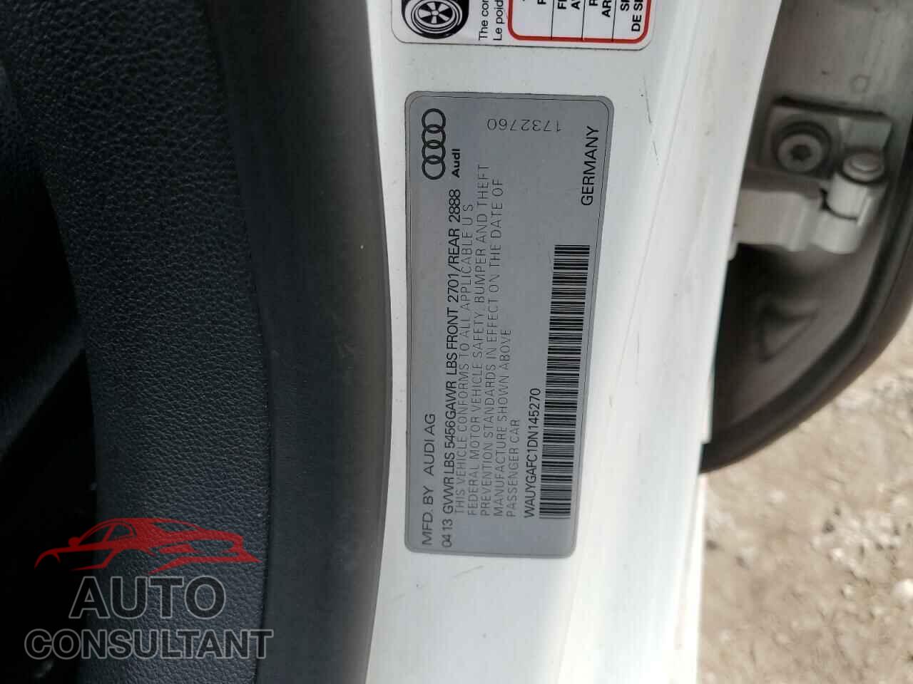AUDI A7 2013 - WAUYGAFC1DN145270