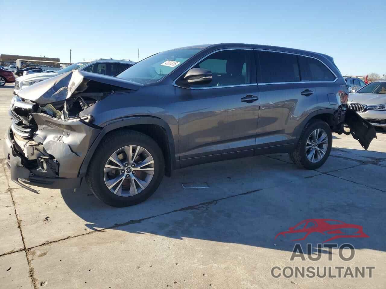TOYOTA HIGHLANDER 2016 - 5TDZKRFH6GS141987