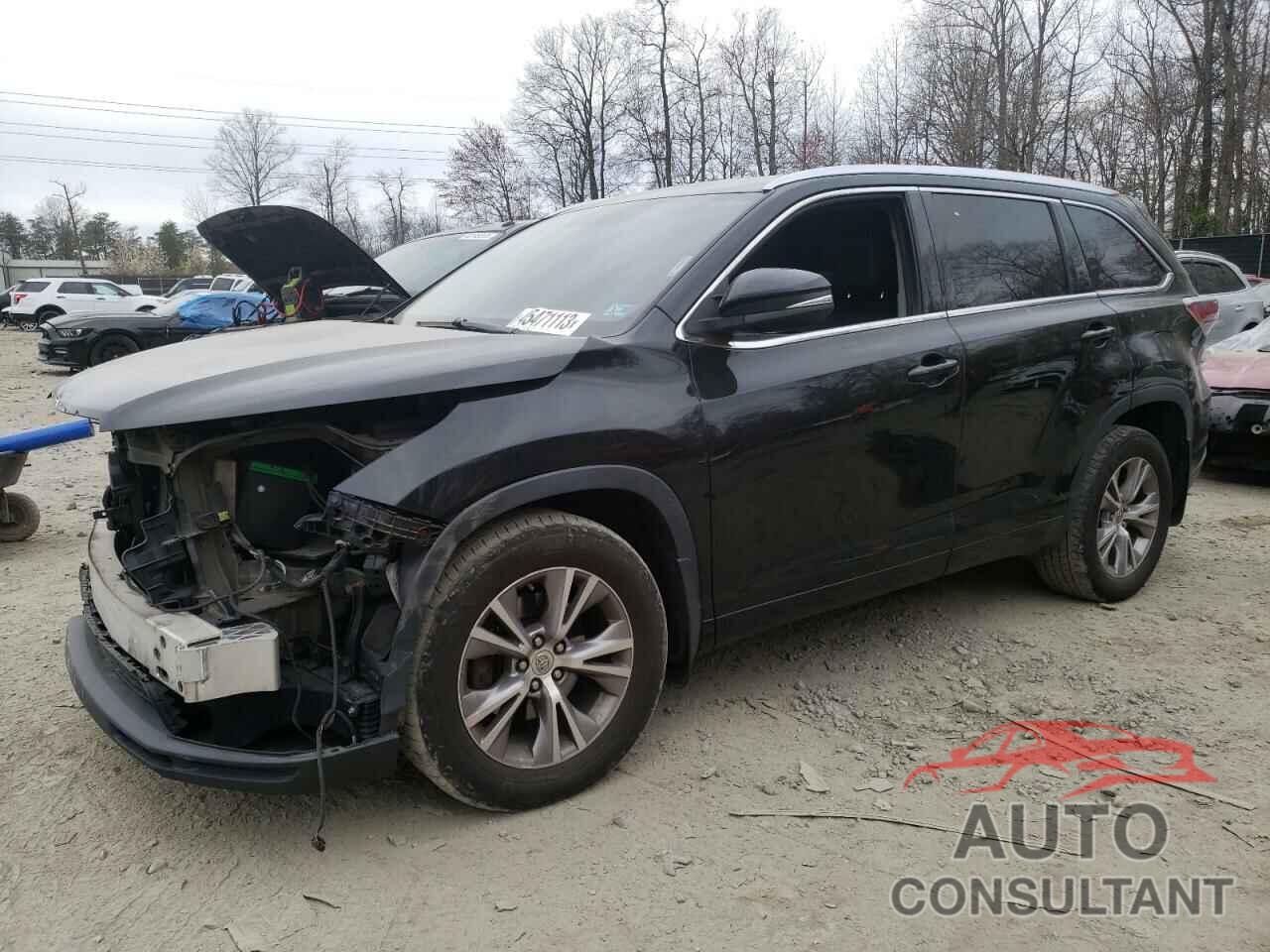 TOYOTA HIGHLANDER 2015 - 5TDJKRFH9FS122779