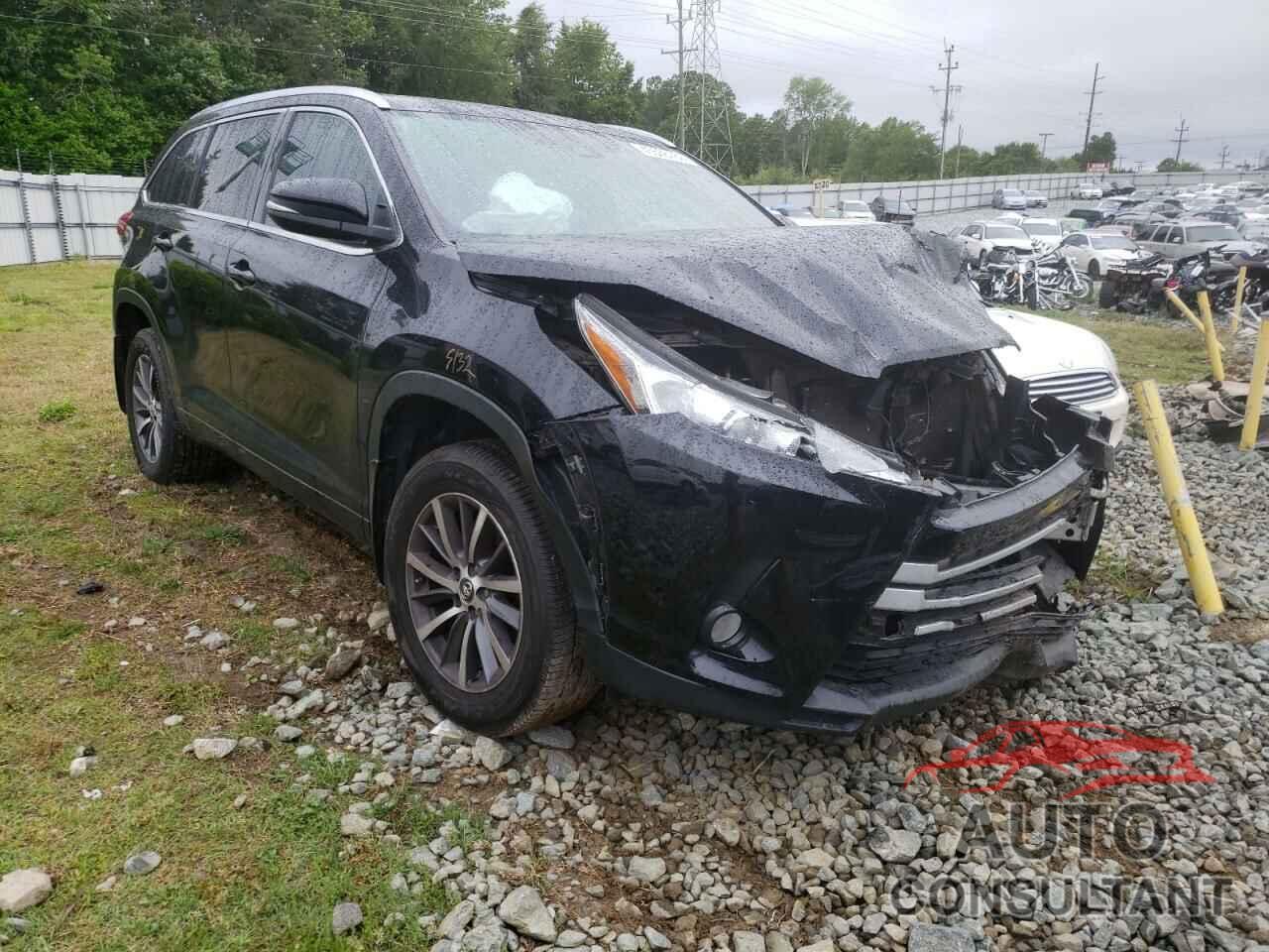 TOYOTA HIGHLANDER 2017 - 5TDJZRFH1HS481963