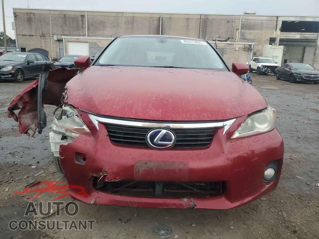LEXUS CT 200 2012 - JTHKD5BH1C2101830