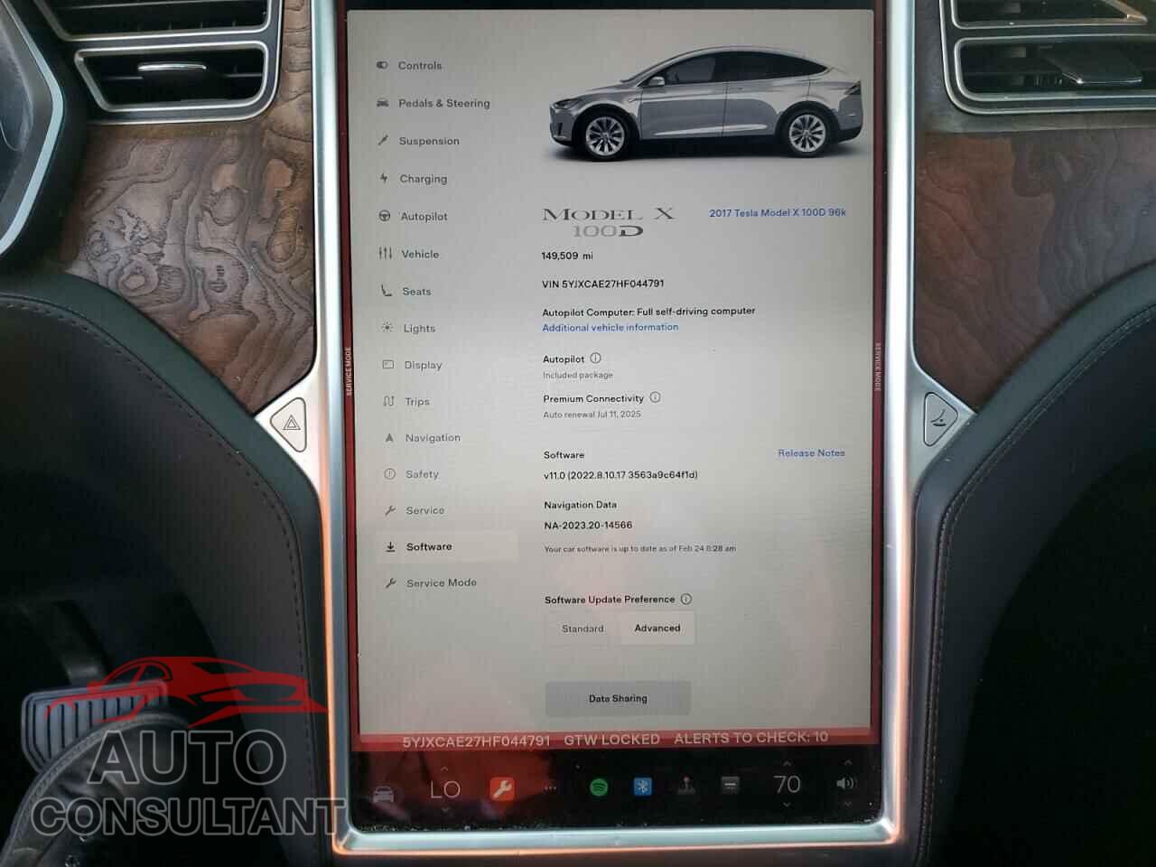 TESLA MODEL X 2017 - 5YJXCAE27HF044791
