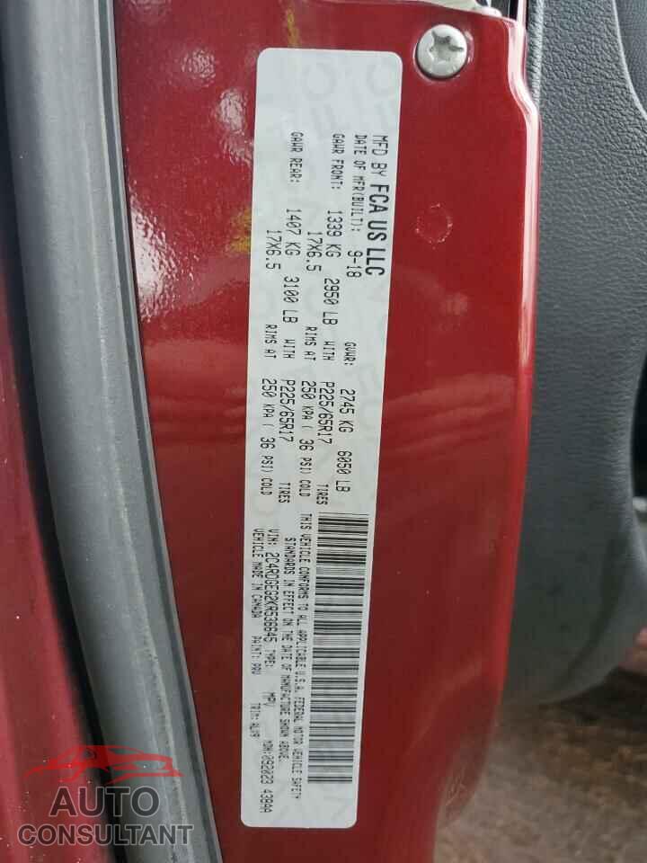 DODGE CARAVAN 2019 - 2C4RDGEG2KR536645