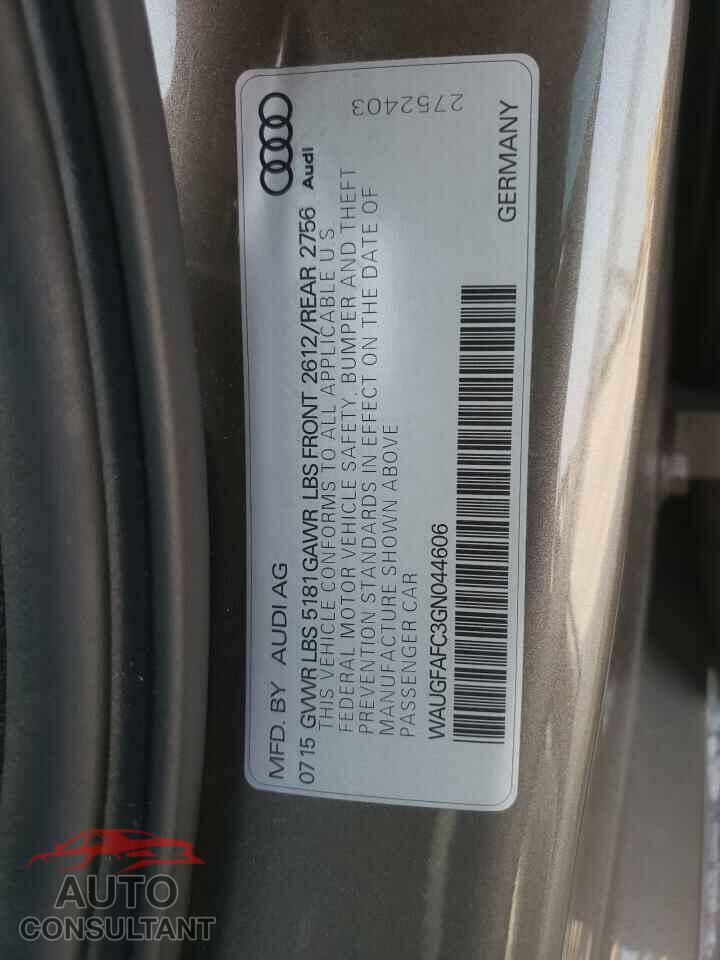 AUDI A6 2016 - WAUGFAFC3GN044606