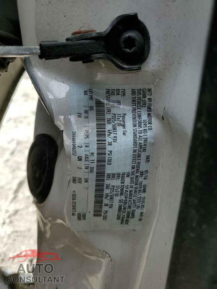 FORD CMAX 2016 - 1FADP5BU8GL104454