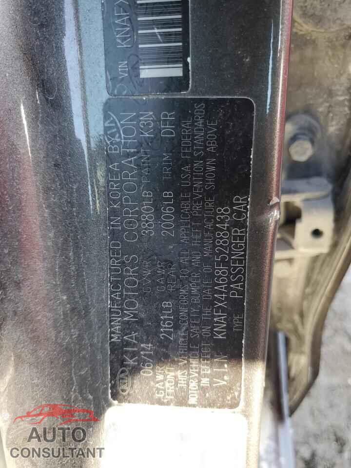 KIA FORTE 2015 - KNAFX4A68F5288438