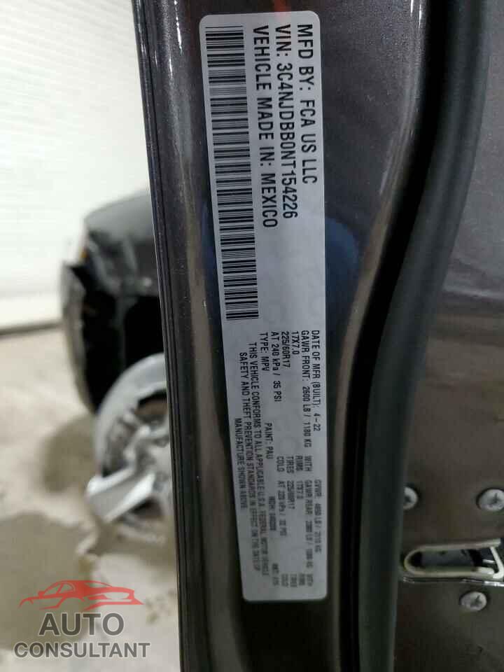JEEP COMPASS 2022 - 3C4NJDBB0NT154226