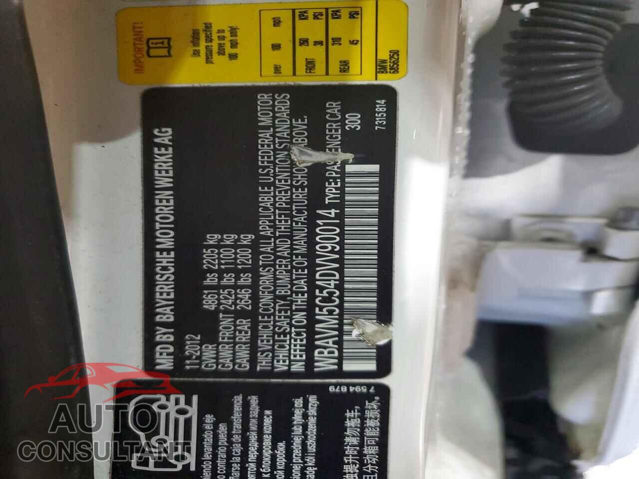 BMW X1 2013 - WBAVM5C54DVV90014