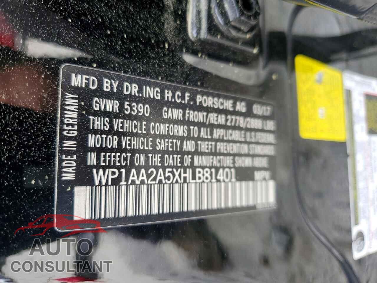 PORSCHE MACAN 2017 - WP1AA2A5XHLB81401
