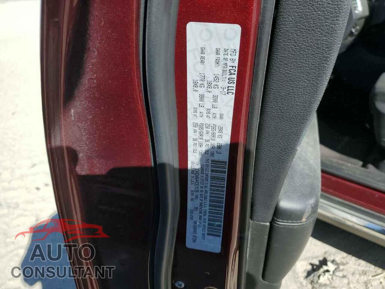 DODGE DURANGO 2017 - 1C4RDHAG4HC814135