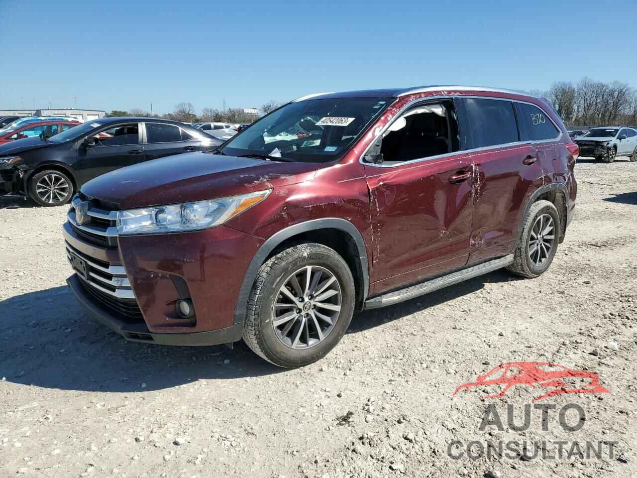 TOYOTA HIGHLANDER 2017 - 5TDKZRFH2HS233158