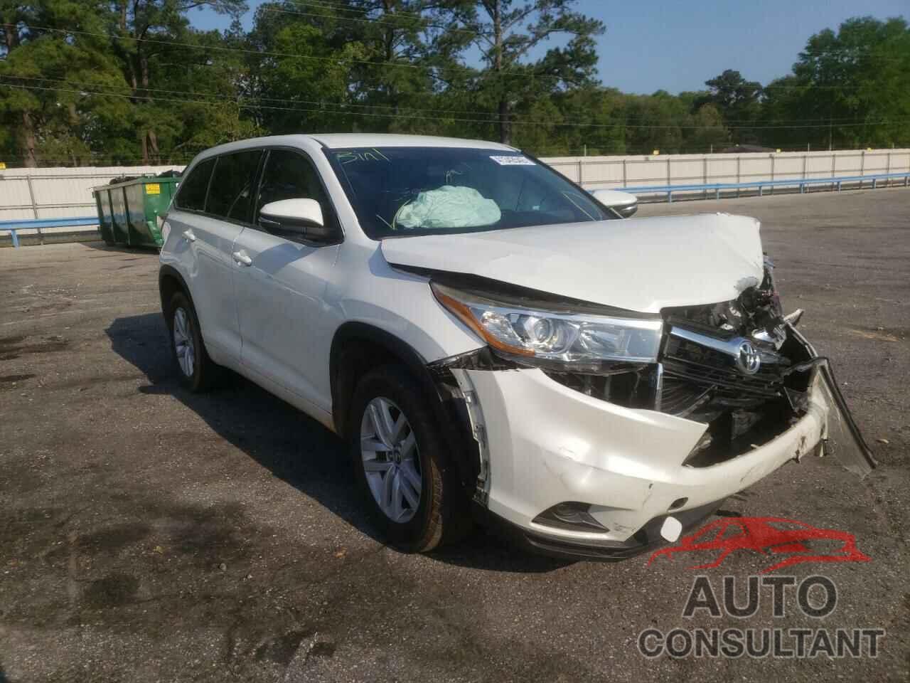TOYOTA HIGHLANDER 2016 - 5TDZKRFH8GS163523
