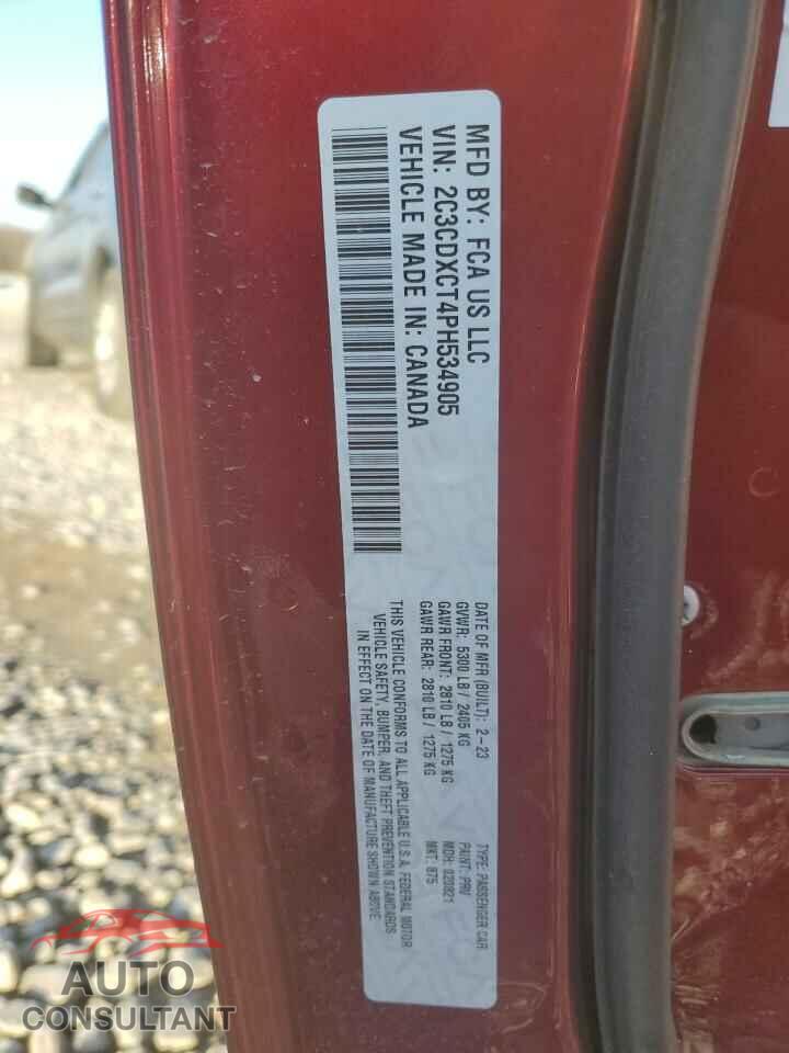 DODGE CHARGER 2023 - 2C3CDXCT4PH534905