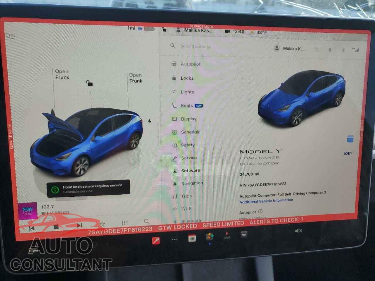 TESLA MODEL Y 2023 - 7SAYGDEE7PF616223