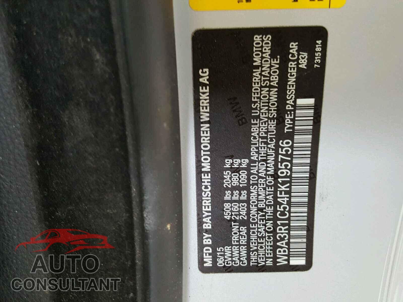 BMW 435 I 2015 - WBA3R1C54FK195756