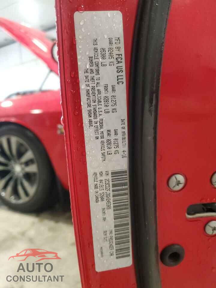 DODGE CHALLENGER 2016 - 2C3CDZFJ3GH245309