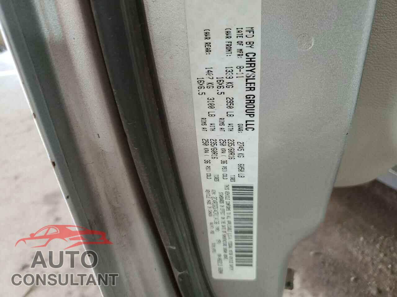 DODGE CARAVAN 2012 - 2C4RDGDG4CR114136