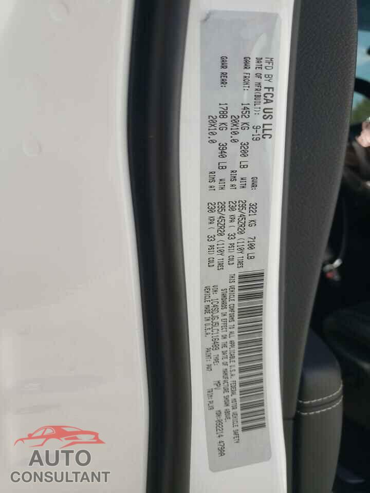 DODGE DURANGO 2020 - 1C4SDJGJ5LC116489