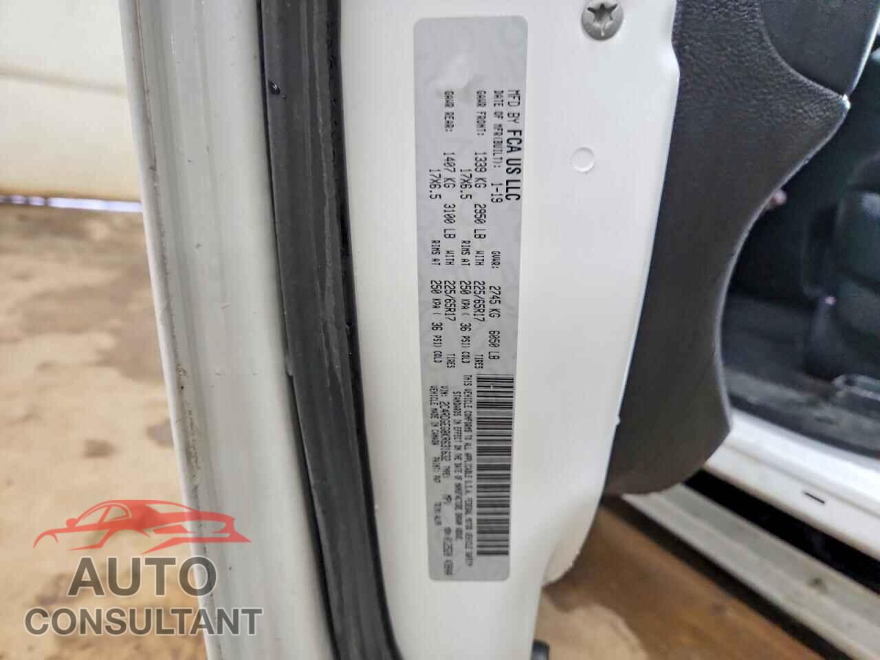 DODGE CARAVAN 2019 - 2C4RDGEG8KR631632
