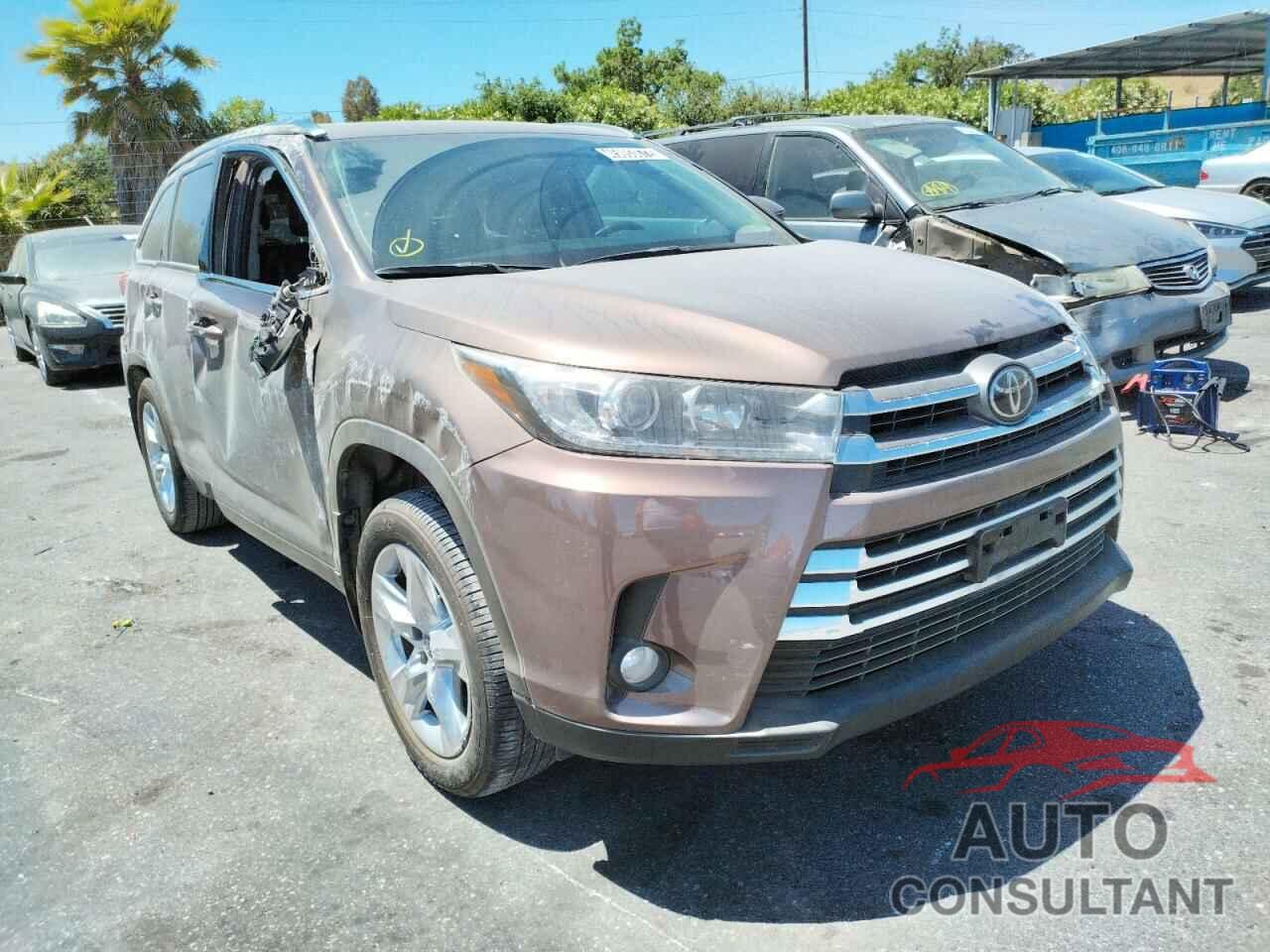 TOYOTA HIGHLANDER 2018 - 5TDDZRFH6JS858368