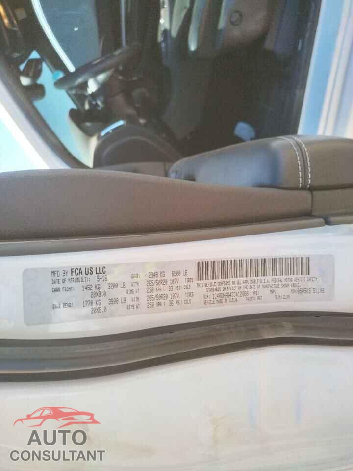 DODGE DURANGO 2016 - 1C4RDHAG4GC412680