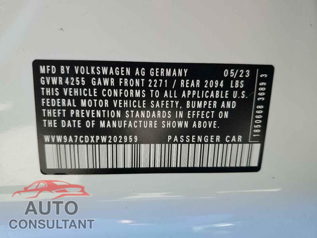 VOLKSWAGEN GTI 40TH A 2023 - WVW9A7CDXPW202959