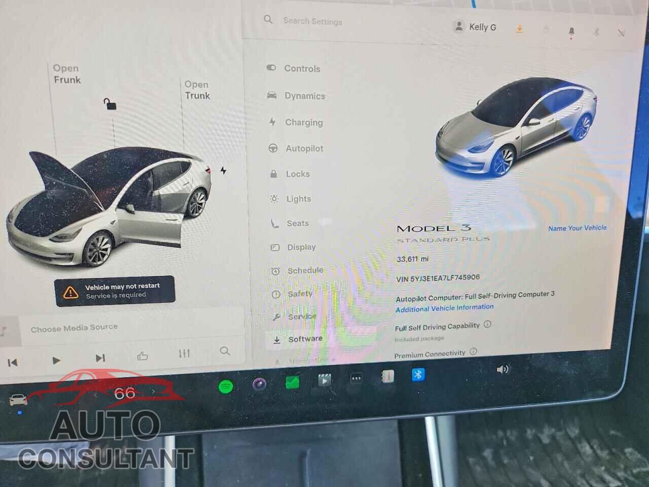TESLA MODEL 3 2020 - 5YJ3E1EA7LF745906