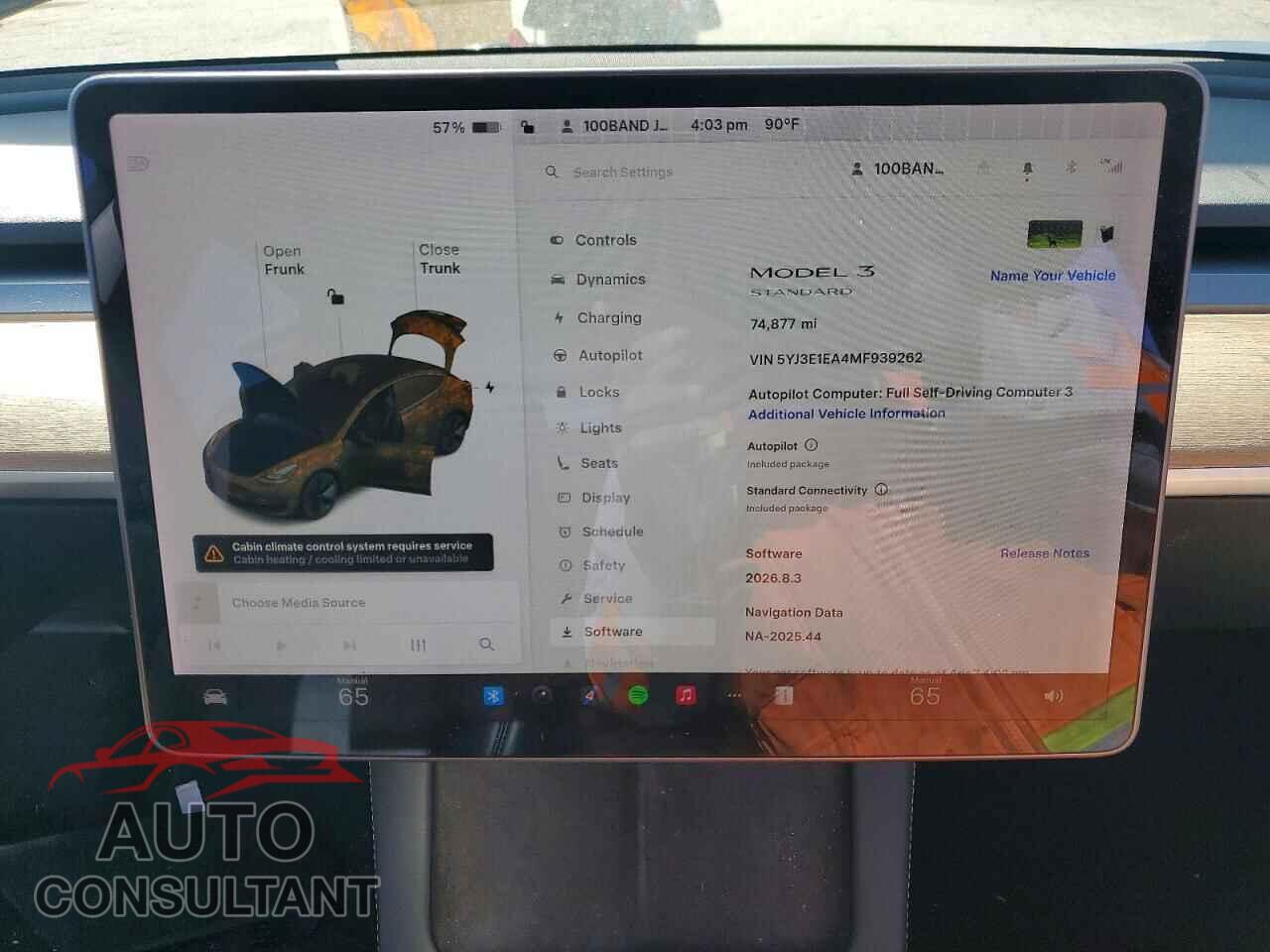 TESLA MODEL 3 2021 - 5YJ3E1EA4MF939262