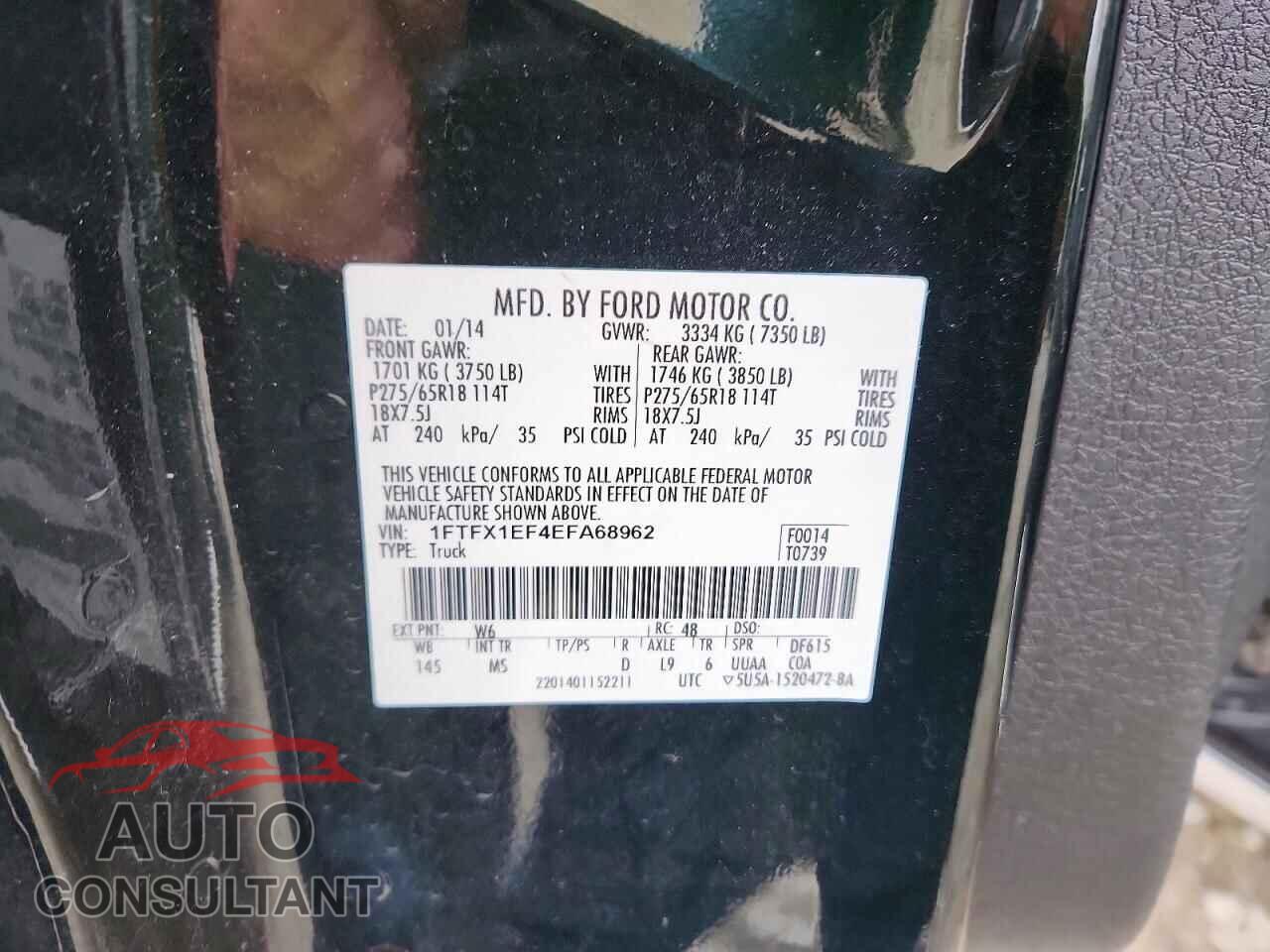 FORD F150 2014 - 1FTFX1EF4EFA68962