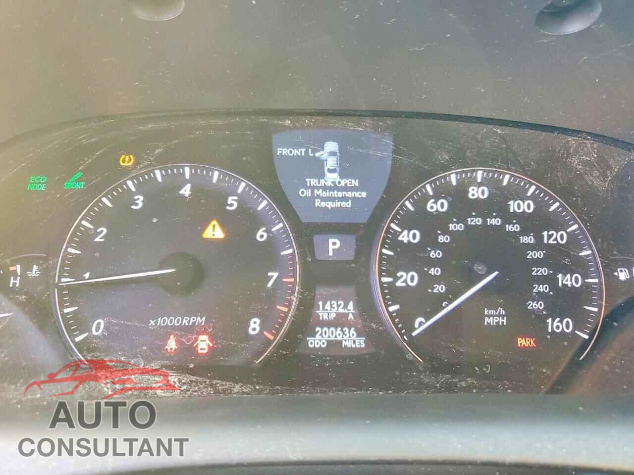 LEXUS LS500 2010 - JTHCL5EF3A5007929