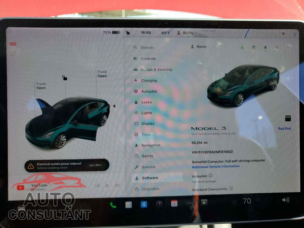 TESLA MODEL 3 2021 - 5YJ3E1EA0MF874622