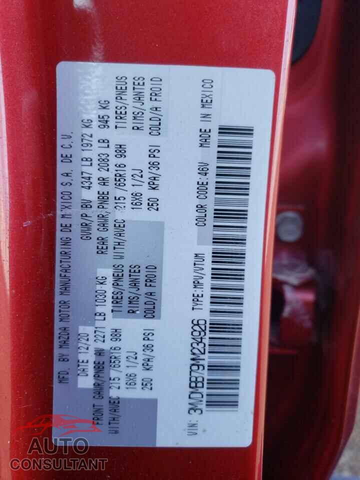 MAZDA CX30 2021 - 3MVDMBB79MM234926