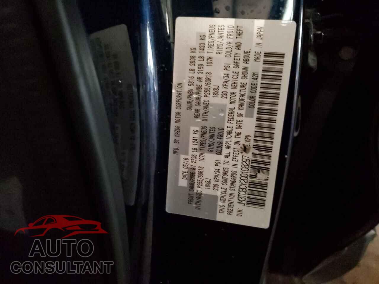 MAZDA CX-9 2016 - JM3TCBCY2G0108297